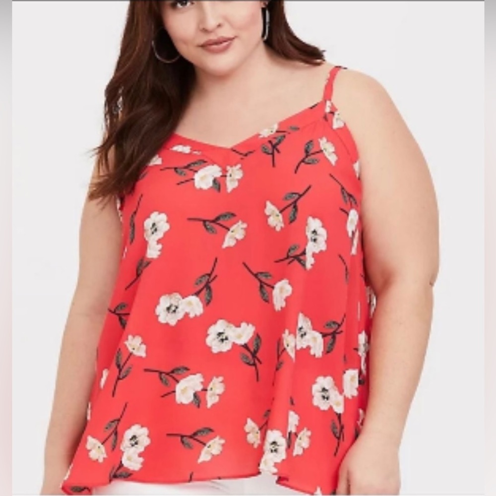 Torrid Hot Pink Floral Cami